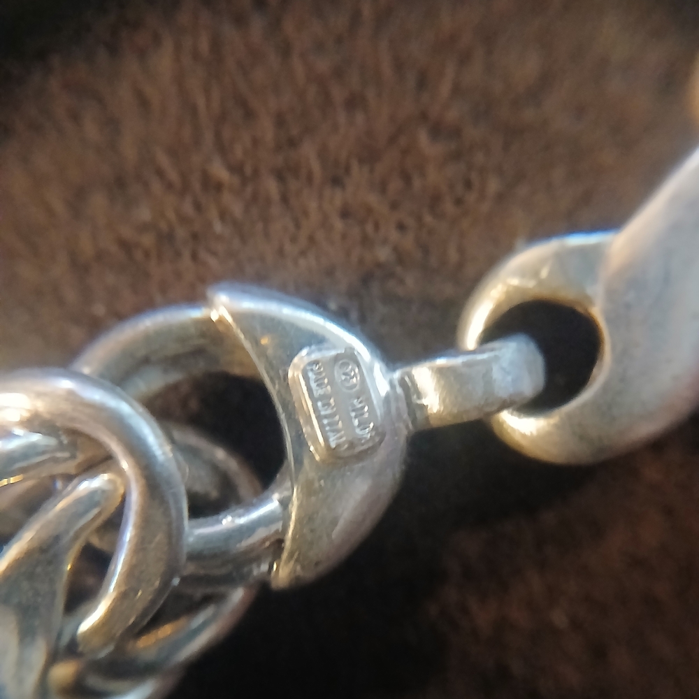 Milor Silver Chain Link Bracelet - Picture 2 of 4